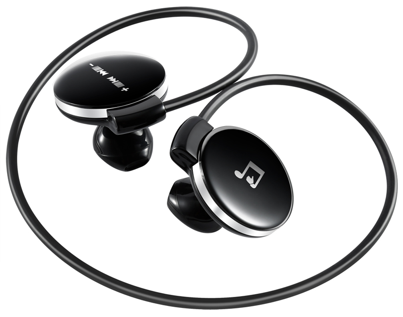 

Bluetooth 4.1 sports headphones Stereo Voice Control Music Phone Call Map Touch Control Pad for Volume / Pause / Track Forward - Backward, Black