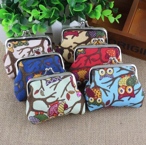 

Wholesale Cute Owl Canvas Coin Wallet Girls Money Purse Small Mini Portable Jewelry Key Wallet Free Shipping, Others