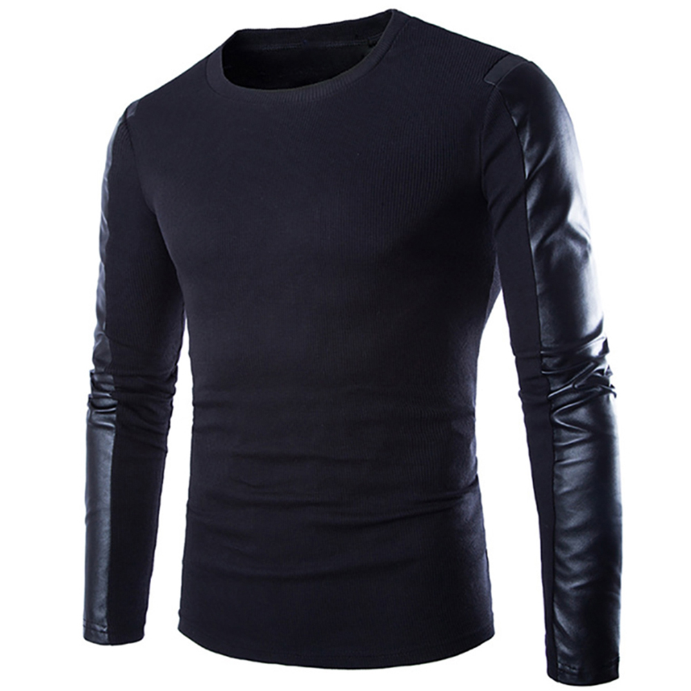 

Wholesale- Hot sale High quality Brands New Winter Men' O-Neck Sweater Jumpers pullover sweater men brand, Black