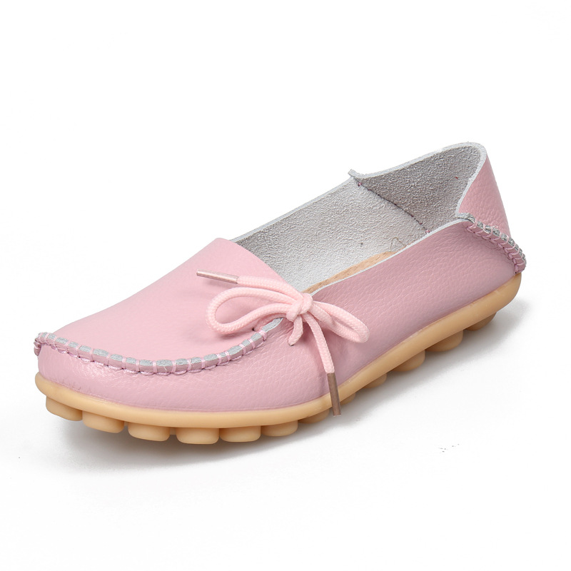 Vente chaude Mocassins Femmes Doux Loisir Flats Femelle Conduite Chaussures Mocassins Mère Occasionnel Chaussures Mode Femme En Cuir Véritable Ch