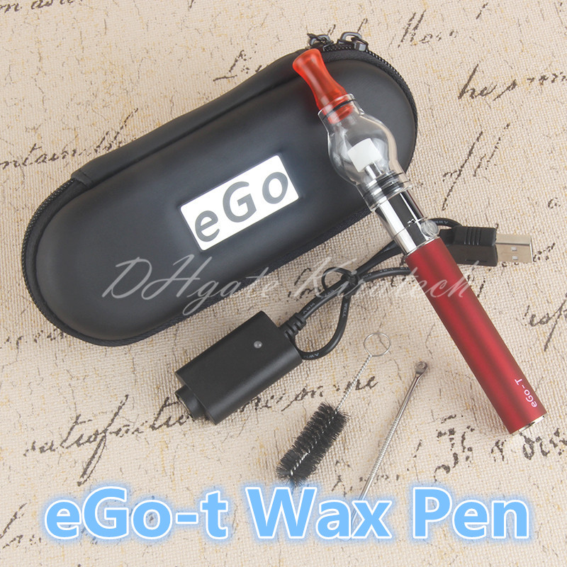 

ego Wax vape pen ego e cigarette ego-t battery clear glass globe atomizer ego evod 510 waxing ecig starter kit for travel case, Multi