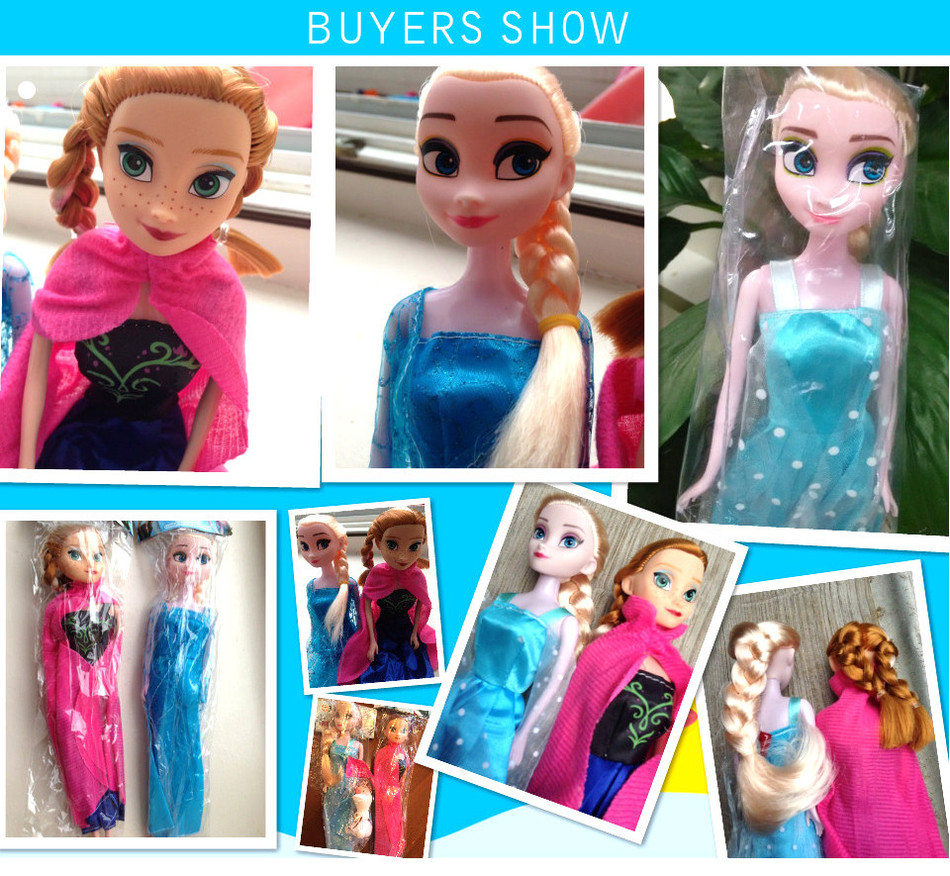 Frozen Elsa Anna Dolls Kids Toys For Children Princess