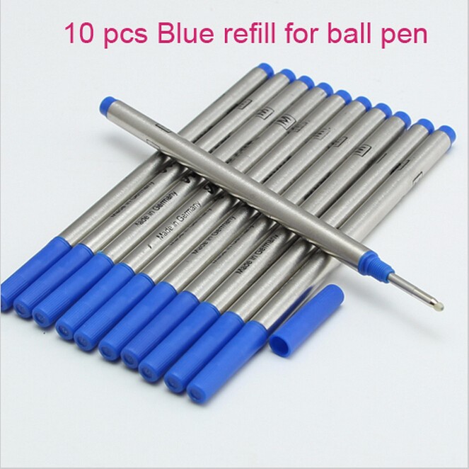 

10pcs Top quality High Qeality Refill Blue Ink For MOUNT Roller Ball Pen
