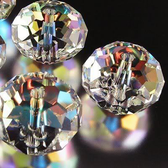 

1000PCS wholesale 4x6mm white AB Swarovski Crystal Gemstone Loose white Beads bead n1