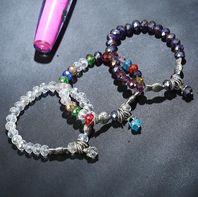 

Hot sale Fashion Crystal Bracelet Women's beaded bracelet FB526 mix order 20 pieces a lot Link, Chain
