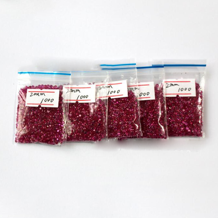

3A Small Size Garnet CZ Stone Price Loose Stone For Jewelry Making 0.8-1.5mm Round Good Cut Lab Created Cubic Zirconia 1000pcs/lot
