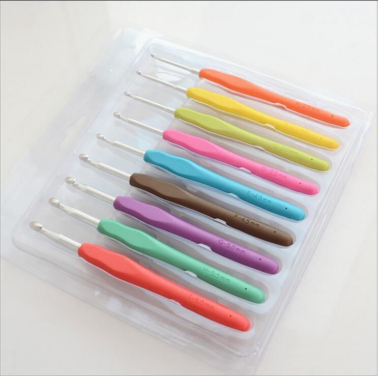 4pcs Acciaio Inox Crochet Ganci Aghi per Maglieria Knitting Stitches Punti