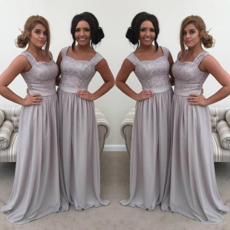 vestito lungo grigio elegante