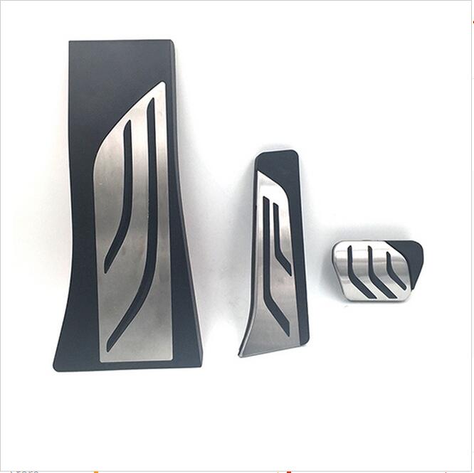 

For BMW X5 X6 E70 E71 E72 F15 stainless steel gas fuel brake pedals plate AT footrest foot rest pedal cover pad