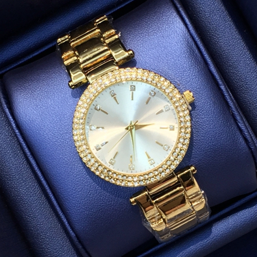 

New model 2019 Fashion sexy lady watch with diamond Stainless Steel Bracelet women Wristwatches female clock gold silver drop shipping, Slivery;brown