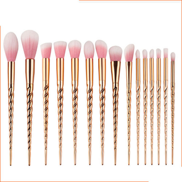 

New arrival 15PCS Makeup Brushes Professional Beauty Cosmetics Brushes Sets Free Shipping B12 dhgate vip seller