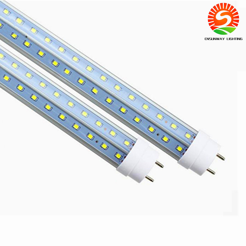 

G13 R17D T8 Led Tube Light Double Sides 4ft 5ft 6ft 8ft Cooler Lighting Led Lights Tubes AC 85-265V With All accessories