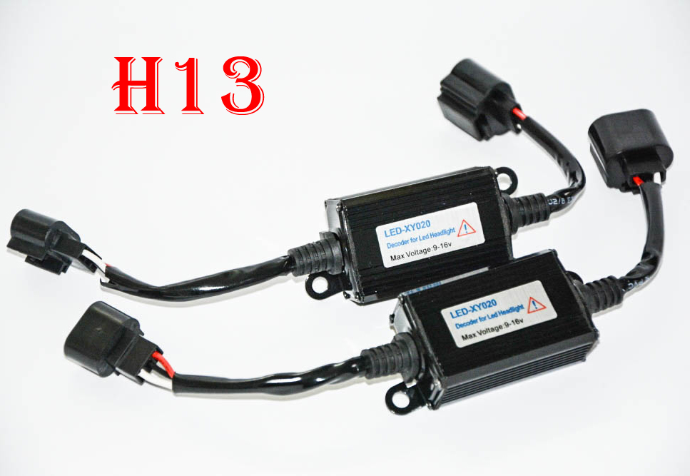 

1 Pair H13 9008 Auto LED Headlight Conversion Kit Auto Car Canbus Decoder Lo No Error Free Warning Canceler Anti-Hyper Flashing Blinking
