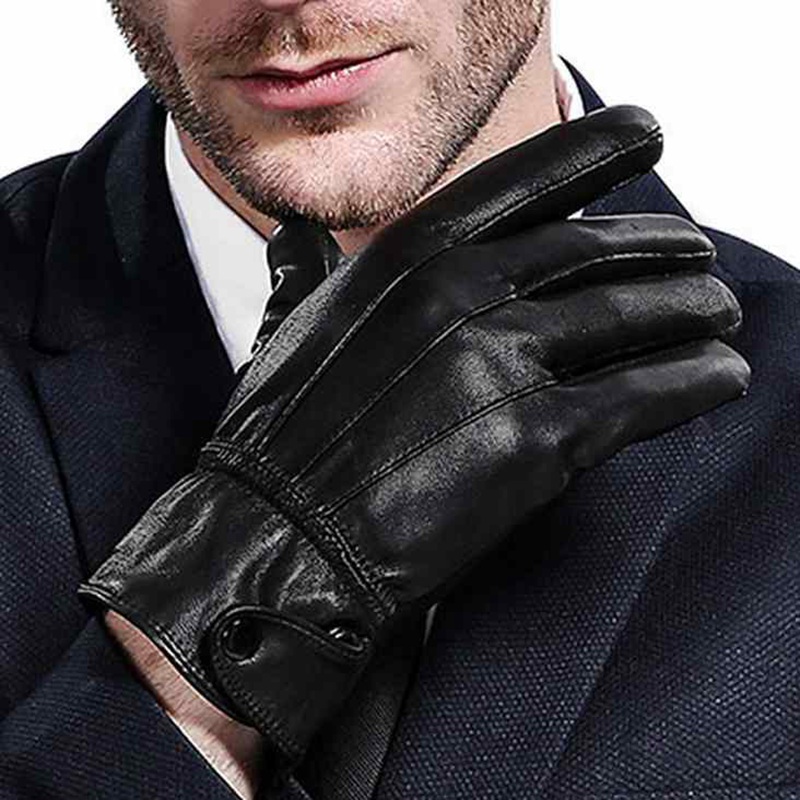 Erkek Siyah Deri Eldiven Thermowarmth Ozelligi Ile T09002210m Marks Spencer