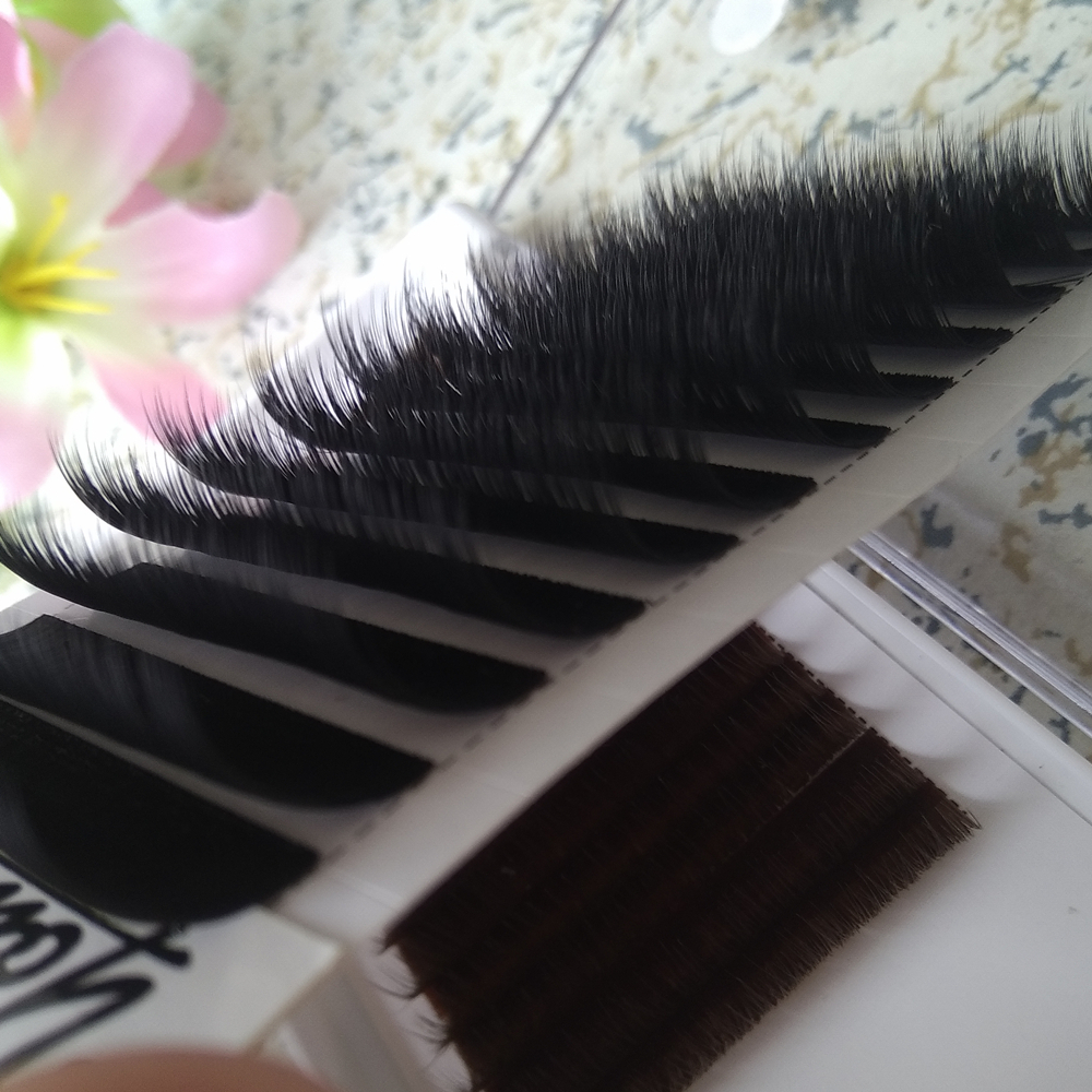 

Real Volume Eyelash Extensions Mixed fans Lash Eyelashes 3D-6D 12 rows/tray 0.07 Easy Fan lashes Youcoolash Factory Big Promotion