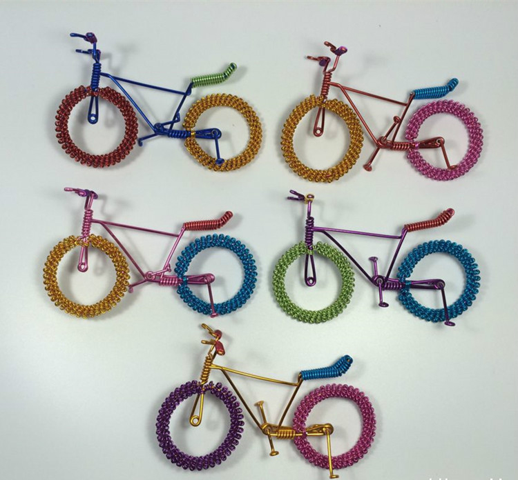 

New Creative Bicycle Model Toy, Classic Handcrafted Work of Art, Personalized Presents, for Kid' Birthday Party Gift, Collecting, Decoration