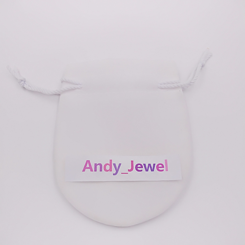 

White Ribbon Velvet Bags Fit European Pandora Style Beads Charms and Bracelets Necklaces Jewelry Fashion Pendant Pouches