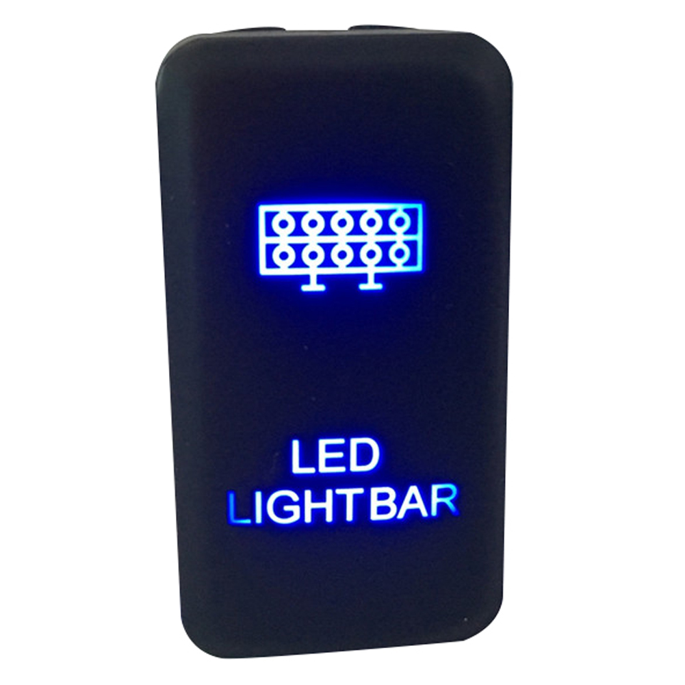 Guaranteed 100% Push Switch 12V Blue LED LIGHT BAR For Toyota Landcruiser 100 Series 1998-2007 Free Shipping-image-401519961