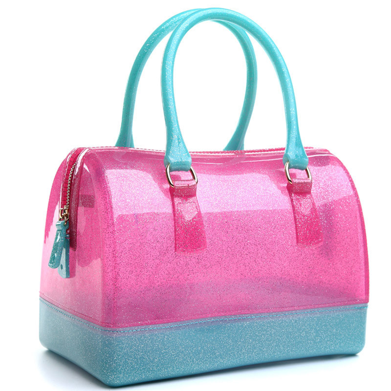 

2021 new jelly candy pillow top handbag colorful bag woman bags free shipping, C1