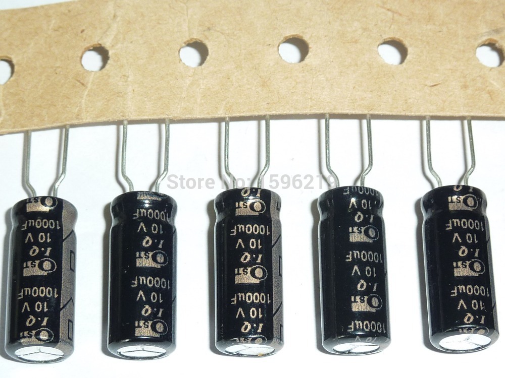 10pcs 1000uF 6.3V 8x12mm OST RLS Low ESR Long Life Motherboard Capacitor