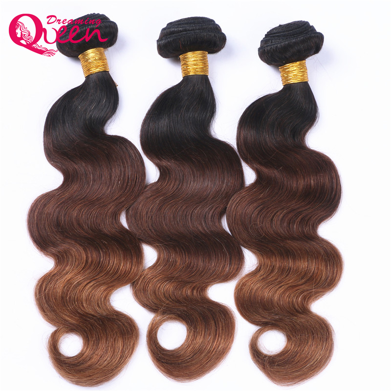 

#1B 4 30 Color Omber Brazilian Body Wave Hair Weaves Ombre Virgin Human Hair Extensions 3 Bundles Brazilian Human Hair Free Shipping