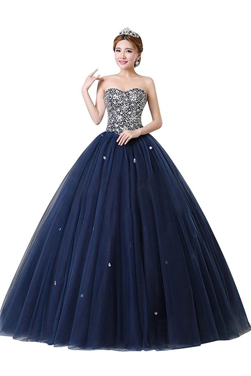 

2017 Sexy Cheap Blue Ball Gown Quinceanera Dresses with Beaded Crystals Sweet 16 Dress Lace Up Floor Length vestido para debutante BM78, Pink