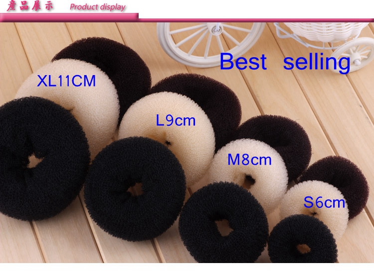 

Epackfree 4pcs lot Women Lady Magic Shaper hair Donut Hair Ring Bun Accessories Styling Tool Hair Accessories