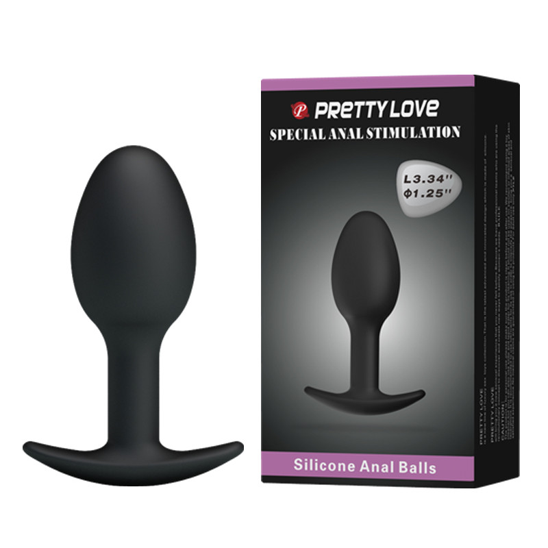 Pretty love Adult Pleasure Anal Beads Sensual Sex Toys Black Silicone Butt Plug Sex Products For Couple Anus Muscles Trainer 17420