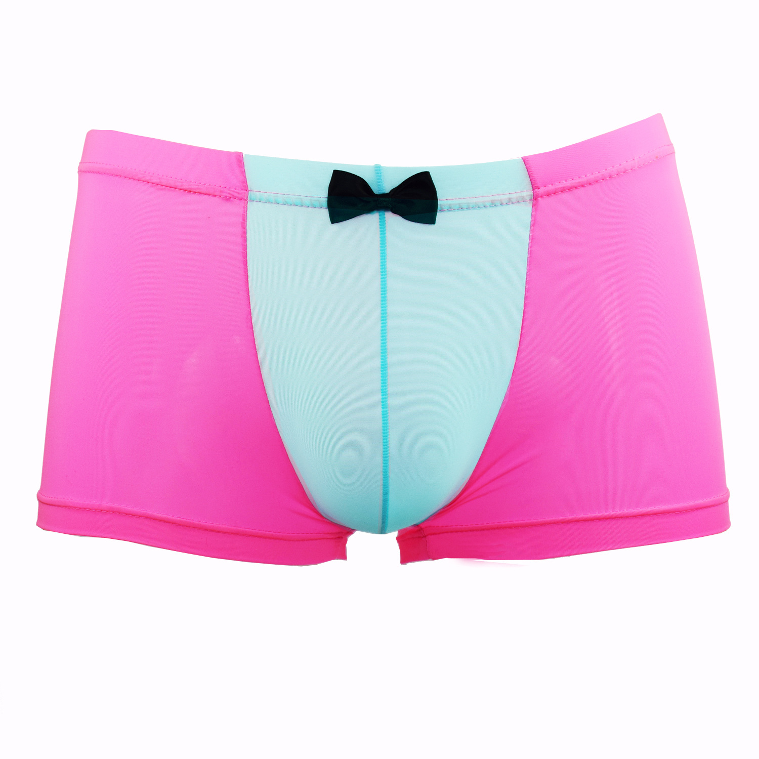 

#B151 Wholesale men's sexy underwear lingerie extra-thin ice silky boxers underpants panties cucas, 3pcs mixed colors