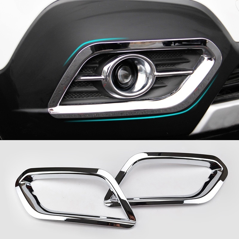 For 2013-2015 Buick Encore Front Bumper Insert Fog Light Ring Bezel Trim 4Pcs