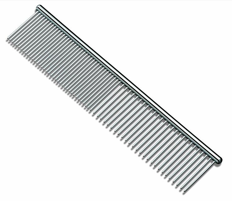 

M L Size Professional Pet Dog Grooming Combs Tools with Rounded Ends Stainless Steel Teeth Removing Tangles Knots Long and Short Haired Dogs Cat
