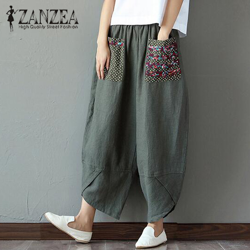 Distribuidores De Descuento Pantalones Bohemio Harem Mujer