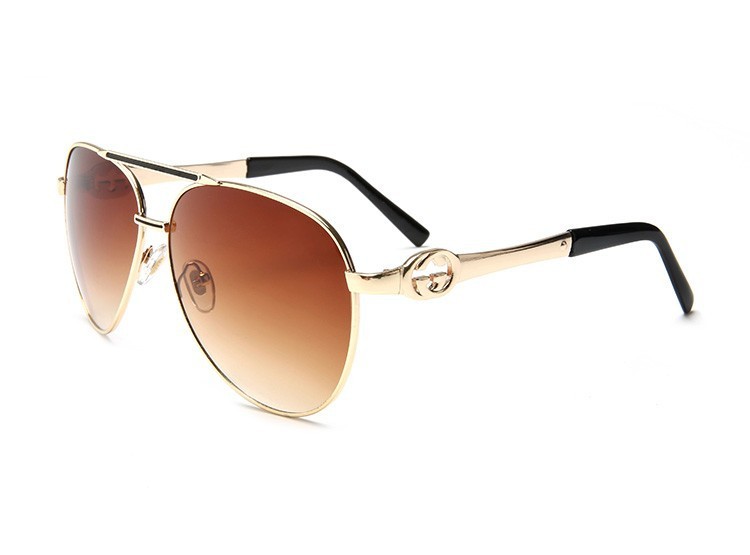 

Wholesale 20pcs/lot New Fashion Multicolor Metal Pilot Brand Sunglasses Men, White;black