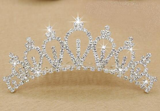 

best selling wedding accessories luxury rhinestone silver bridal crowns women formal ceremony shining princess crowns