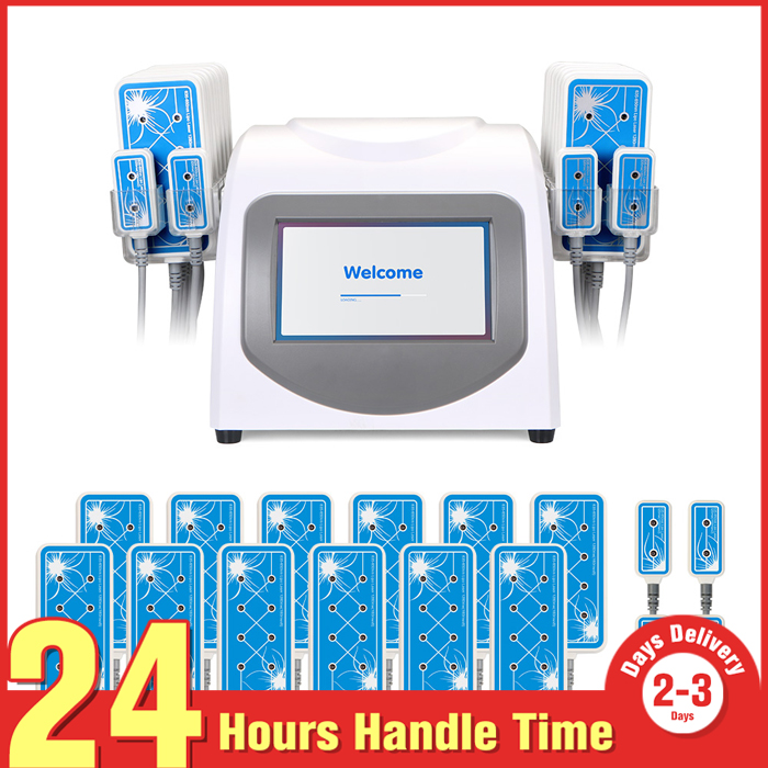 

Newest Body Shaping Diode Lipo Laser Fat Burning 16 Pads 160mw Slimming Machine Spa