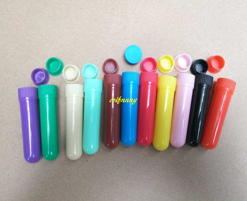 

100sets/lot Free Shipping 12 colors DIY Blank Nasal Inhaler Aromatherapy Nasal Inhaler Sticks with Wicks