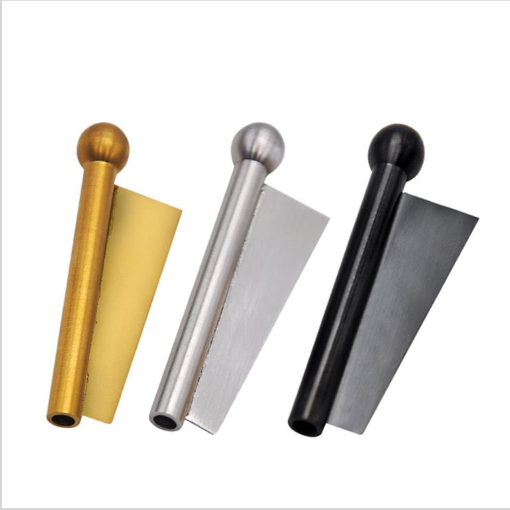 

Metal pipes, stainless steel, bullet nose and snuff.