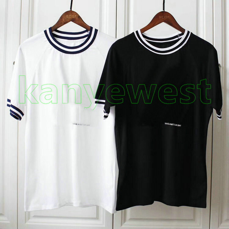 

designer Luxury mens T Shirt Classic letter print Tshirt High Quality Summer women stripe Casual Fashion Cotton Tee Top, White