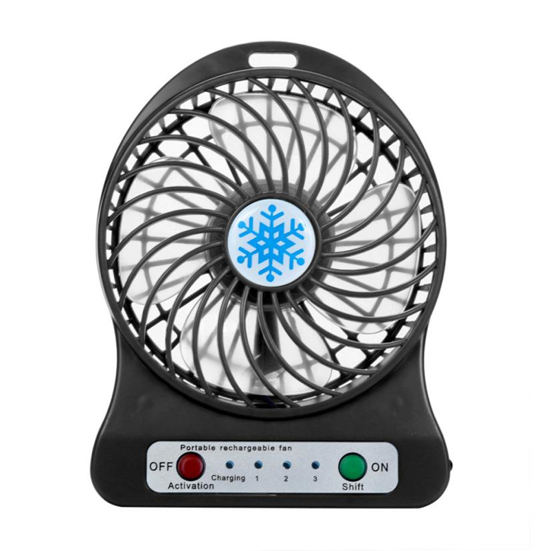 

2018 Portable Mini USB Fan LED Light Air Cooler Small Desk 18650 Battery Fan for PC Laptop Cooling Fan ventilador usb