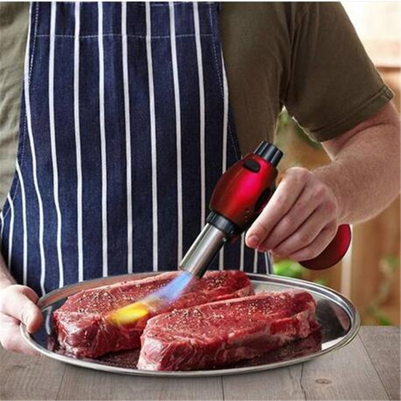 

barbecue tools Barbecue supplies Kitchen Torch Refillable Chef's Culinary Butane Cooking Food Blow Torch&Safety Lock Adjustable Temperature