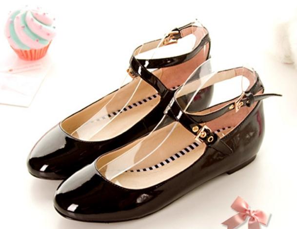 

Free send 2018 spring and Autumn new style flat bottom Shallow mouth Women's shoes, Black