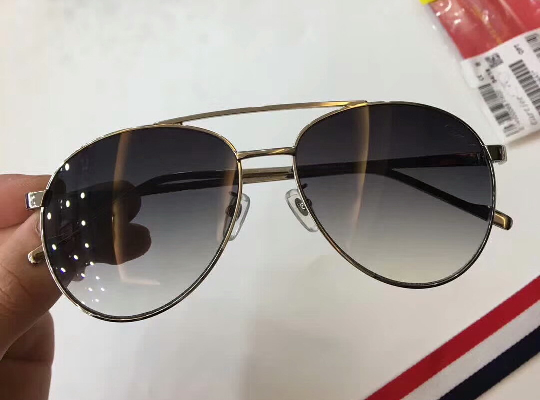 2018 vintage Men FRAMES WOOD SLIVE GOLD SUNGLASSES Wood Half Rim Eyeglasses plated Santos Sunglasses New in Box numC20182