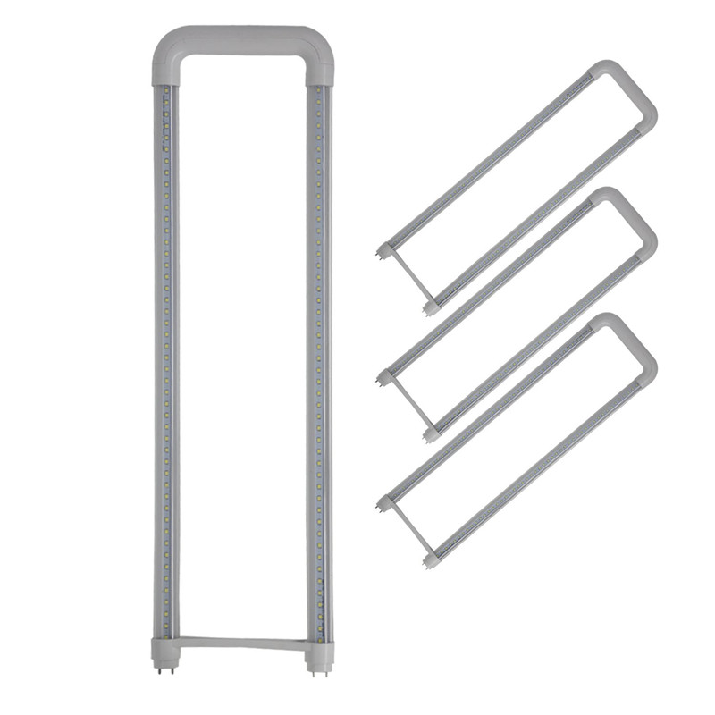 

U-Bent LED Light Tube, fluorescent tube lights, T8 , 2x2ft, 18W (40W Equiv.), Fluorescent Replacement, Ballast Bypass, Shop Light for Garage