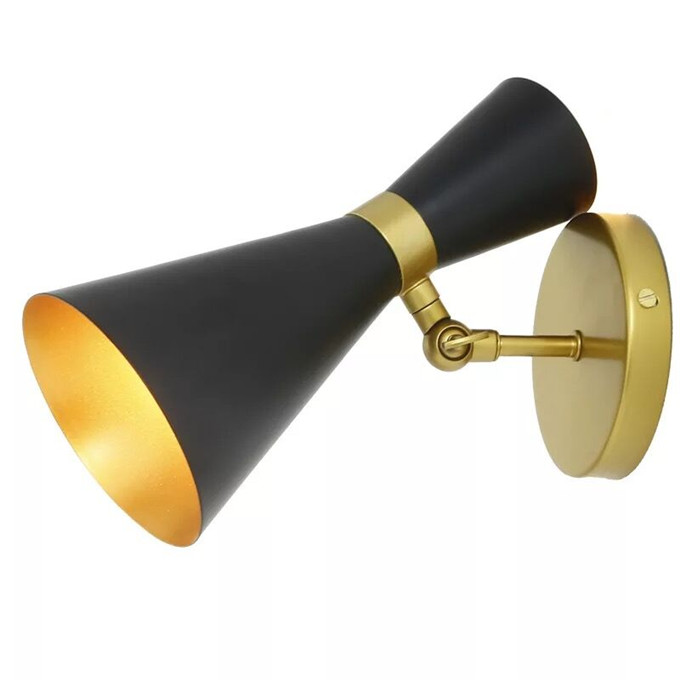 Classicam Wall Lamps White or Balck Color Foyer Hotel Art Decorative Wall Sconce Cheap Modern Design Wall Lighting-image-415595347