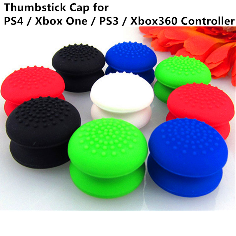 

SYYTECH Anti-Slip Protective Silicone Covers Thumbstick Thumb Grip Stick Joystick Case Caps for PS4 PS3 Xbox one / 360 Controller