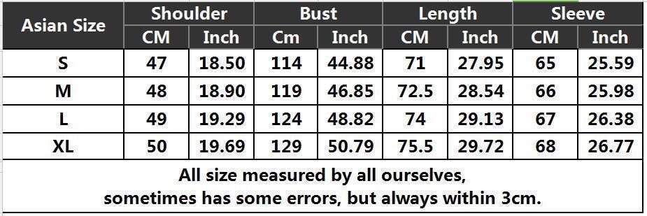 Descente Size Chart