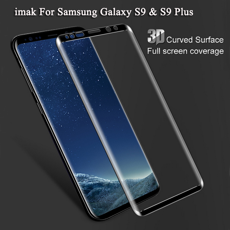 

Imak For Samsung Galaxy S9 3D curved Full Screen Tempered Glass Screen Protector For Samsung Galaxy S9 Plus Full Protective Flim