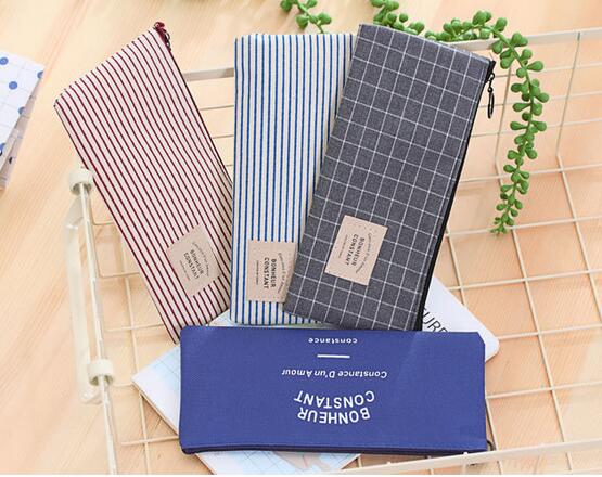 

Popular Stationery Canvas Pencil Case school Pencil Bag School pencilcase Office School Supplies Pen bag Pencils Writing Supplies Gift
