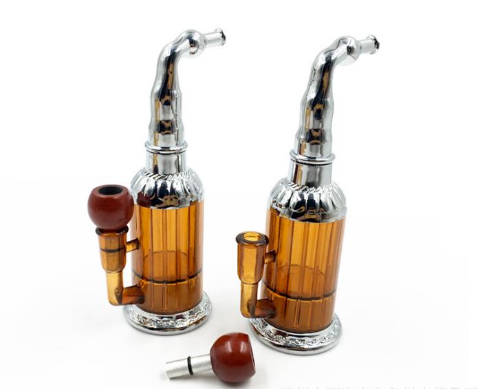 

Water filtering pipe with double creative cigarette smoking a full set of accessories