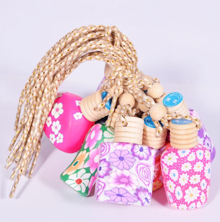 

MINI Car Air Freshener essential oils car perfume bottle pendant round car accessories auto china ceramic perfumes
